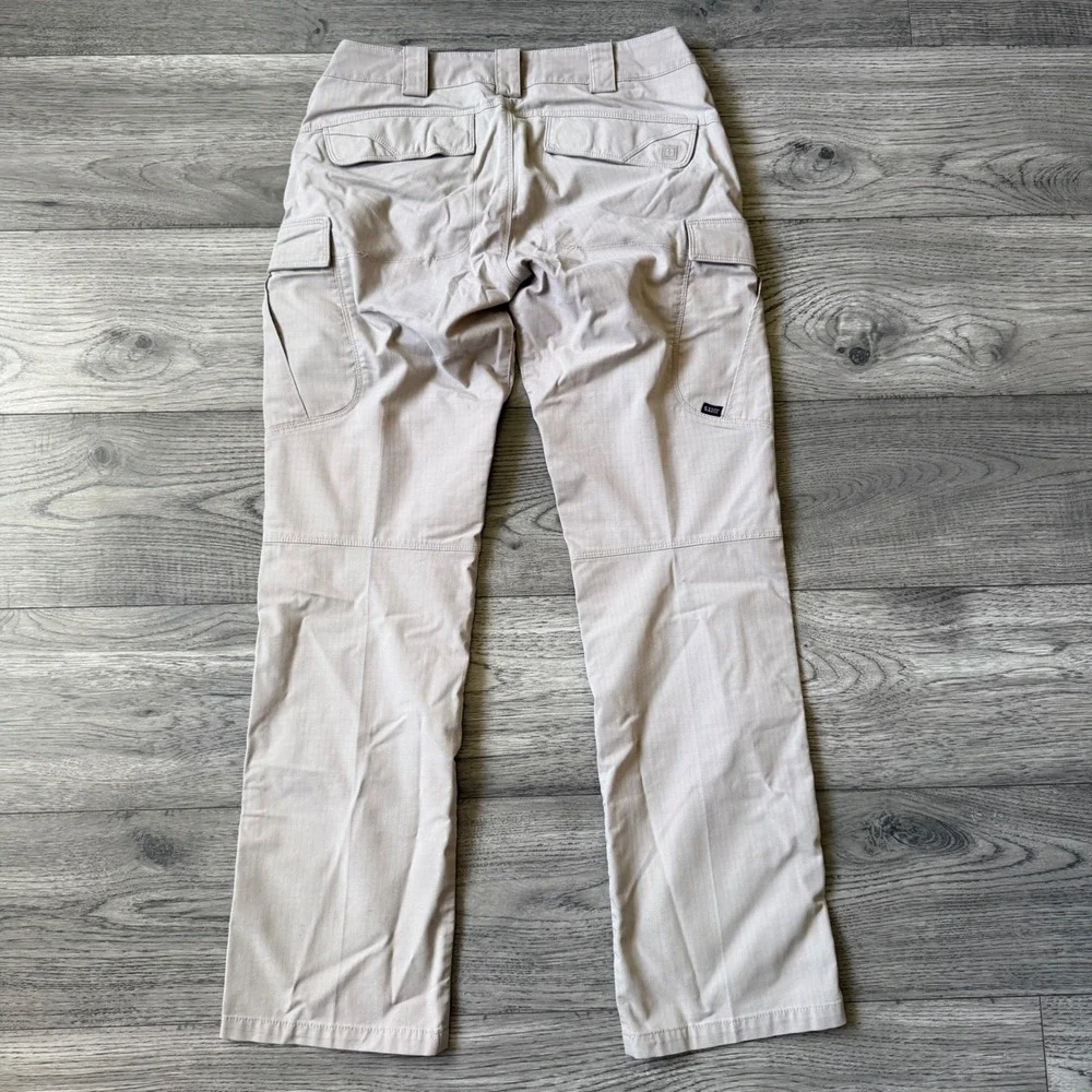 5.11 Tactical Series Womens Khaki Ripstop Cargo Pants Size 4 Regular Tan Utility